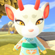 A close-up screenshot of Shino, the new deer villager in Animal Crossing: New Horizons.